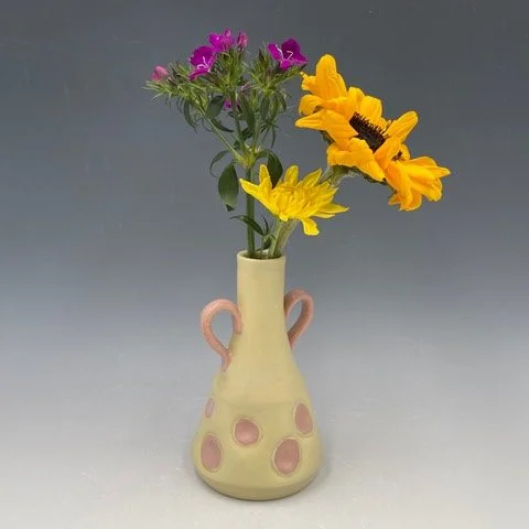 Clay Art Center - Debra Holiber Tiny Dot Vases